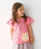 【エニファム/any FAM / KIDS】の【WEB限定/すみっコぐらし】ポシェットTシャツ ピンク×ねこ|ID: prp329100004010972 ipo3291000000026573794