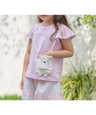 【エニファム/any FAM / KIDS】の【WEB限定/すみっコぐらし】ポシェットTシャツ ラベンダー×しろくま|ID:prp329100004010972