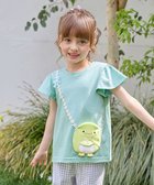 【エニファム/any FAM / KIDS】の【WEB限定/すみっコぐらし】ポシェットTシャツ エメラルドグリーン×ぺんぎん?|ID: prp329100004010972 ipo3291000000026573799