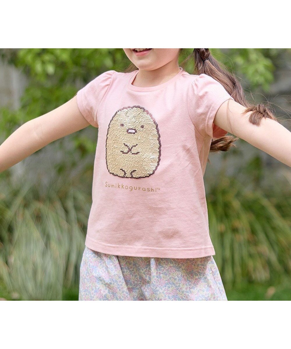 【エニファム/any FAM / KIDS】の【WEB限定/すみっコぐらし】ミラクルスパンコールTシャツ インテリア・キッズ・メンズ・レディースファッション・服の通販 founy(ファニー) 　ファッション　Fashion　キッズファッション　KIDS　トップス・カットソー　Tops/Tees/Kids　春　Spring　洗える　Washable　カットソー　Cut And Sew　キャラクター　Character　スパンコール　Sequins　ポシェット　Pochette　モチーフ　Motif　S/S・春夏　Ss・Spring/Summer　夏　Summer　ピンク|ID: prp329100004010973 ipo3291000000026573803