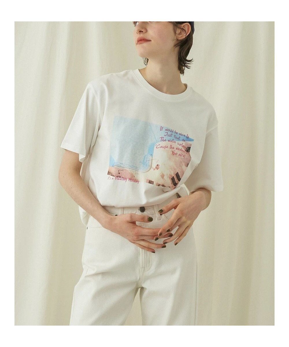 【アメリカンホリック/AMERICAN HOLIC】のIn the Water Photo Tee インテリア・キッズ・メンズ・レディースファッション・服の通販 founy(ファニー) 　ファッション　Fashion　レディースファッション　WOMEN　トップス・カットソー　Tops/Tshirt　シャツ/ブラウス　Shirts/Blouses　ロング / Tシャツ　T-Shirts　カットソー　Cut and Sewn　S/S・春夏　Ss・Spring/Summer　カットソー　Cut And Sew　バランス　Balance　プリント　Print　ベーシック　Basic　ポケット　Pocket　夏　Summer　春　Spring　B|ID: prp329100004011033 ipo3291000000027134903