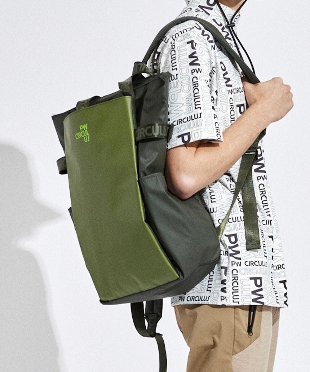 【ピーダブリュサーキュラス/PW CIRCULUS】の【UNISEX】2WAY TOTE BAG インテリア・キッズ・メンズ・レディースファッション・服の通販 founy(ファニー) 　ファッション　Fashion　レディースファッション　Fashion for Women　バッグ　Bags　オレンジ　Orange　軽量　Lightweight, Ultra Light　ジャケット　Jacket, Outerwear　スタイリッシュ　Stylish, Fashionable　ポケット　Pocket, Pocket Detail　ユニセックス　Unisex, Genderless　リュック　Backpack, Rucksack　旅行　Travel　ビジネス 仕事 通勤　Business / Work / Commuting　カーキ系|ID: prp329100004012162 ipo3291000000033344671
