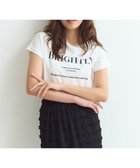 【フェルゥ/Feroux】のフレンチスリーブロゴプリント Tシャツ ホワイト系|ID: prp329100004012208 ipo3291000000027210997