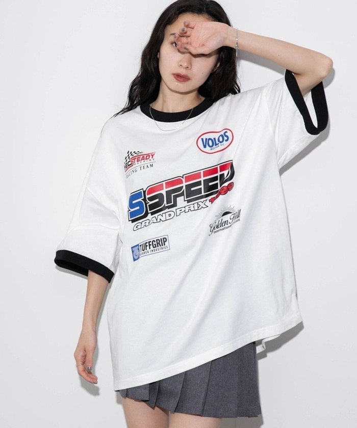 【ウィゴー/WEGO】の【ユニセックス着用ITEM/手洗い可/MLサイズ】レーシングロゴTシャツ インテリア・キッズ・メンズ・レディースファッション・服の通販 founy(ファニー) https://founy.com/ ファッション Fashion レディースファッション WOMEN トップス・カットソー Tops/Tshirt シャツ/ブラウス Shirts/Blouses ロング / Tシャツ T-Shirts カットソー Cut and Sewn 春 Spring カットソー Cut And Sew カーゴパンツ Cargo Pants キャップ Cap ショート Short スマホ Smartphone デニム Denim トレンド Trend 再入荷 Restock/Back In Stock/Re Arrival S/S・春夏 Ss・Spring/Summer おすすめ Recommend 夏 Summer |ID: prp329100004014786 ipo3291000000028813624