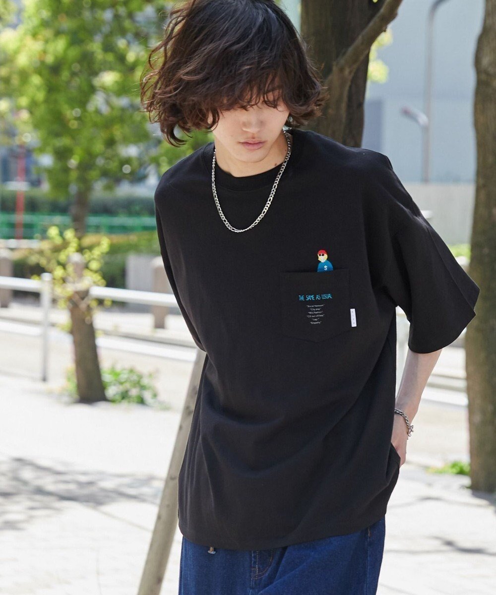 【ウィゴー/WEGO】の【ユニセックス着用ITEM/手洗い可/MLサイズ】CITY BOYS ポケットT(S) インテリア・キッズ・メンズ・レディースファッション・服の通販 founy(ファニー) 　ファッション　Fashion　レディースファッション　WOMEN　トップス・カットソー　Tops/Tshirt　シャツ/ブラウス　Shirts/Blouses　ロング / Tシャツ　T-Shirts　カットソー　Cut and Sewn　春　Spring　カットソー　Cut And Sew　カーゴパンツ　Cargo Pants　シンプル　Simple　スマホ　Smartphone　デニム　Denim　トレンド　Trend　人気　Popularity　ビッグ　Big　ポケット　Pocket　半袖　Short Sleeve　ルーズ　Loose　S/S・春夏　Ss・Spring/Summer　おすすめ　Recommend　夏　Summer　ブラック|ID: prp329100004014795 ipo3291000000028954418