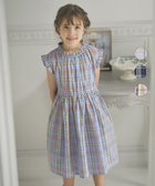 【組曲 / KIDS/KUMIKYOKU】の【110-140cm】シャーリング・チェック ワンピース 人気、トレンドファッション・服の通販 founy(ファニー) ファッション Fashion キッズファッション KIDS ワンピース Dress/Kids S/S・春夏 Ss・Spring/Summer ギャザー Gather シェイプ Shape シャーリング Shirring チェック Check フレンチ French 今季 This Season 再入荷 Restock/Back In Stock/Re Arrival 夏 Summer 春 Spring thumbnail サックスブルー×オレンジ系3|ID: prp329100004017644 ipo3291000000026636902