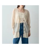 【イェッカ ヴェッカ/YECCA VECCA】のシアーニットミドル丈カーディガン Light Beige|ID: prp329100004020341 ipo3291000000027505075