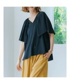 【イェッカ ヴェッカ/YECCA VECCA】のケープカラーギャザーブラウス 人気、トレンドファッション・服の通販 founy(ファニー) ファッション Fashion レディースファッション WOMEN トップス・カットソー Tops/Tshirt シャツ/ブラウス Shirts/Blouses S/S・春夏 Ss・Spring/Summer スリット Slit フェミニン Feminine ポケット Pocket リボン Ribbon 夏 Summer 春 Spring thumbnail Navy|ID: prp329100004020344 ipo3291000000026659480