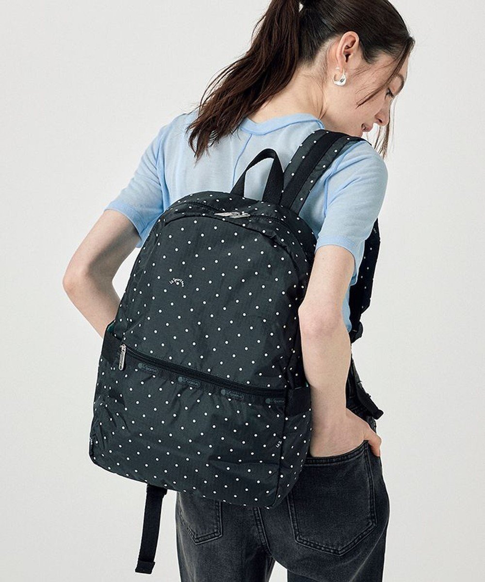 【レスポートサック/LeSportsac】のCARRIER BACKPACK/プティドット 人気、トレンドファッション・服の通販 founy(ファニー) 　ファッション　Fashion　レディースファッション　WOMEN　バッグ　Bag　シンプル　Simple　ドット　Dot　ベーシック　Basic　ポケット　Pocket　メッシュ　Mesh　モノトーン　Monotone　リュック　Ruck Sack　スーツケース キャリーケース　Suitcase　ビジネス 仕事 通勤　Business　 other-1|ID: prp329100004020403 ipo3291000000026660086