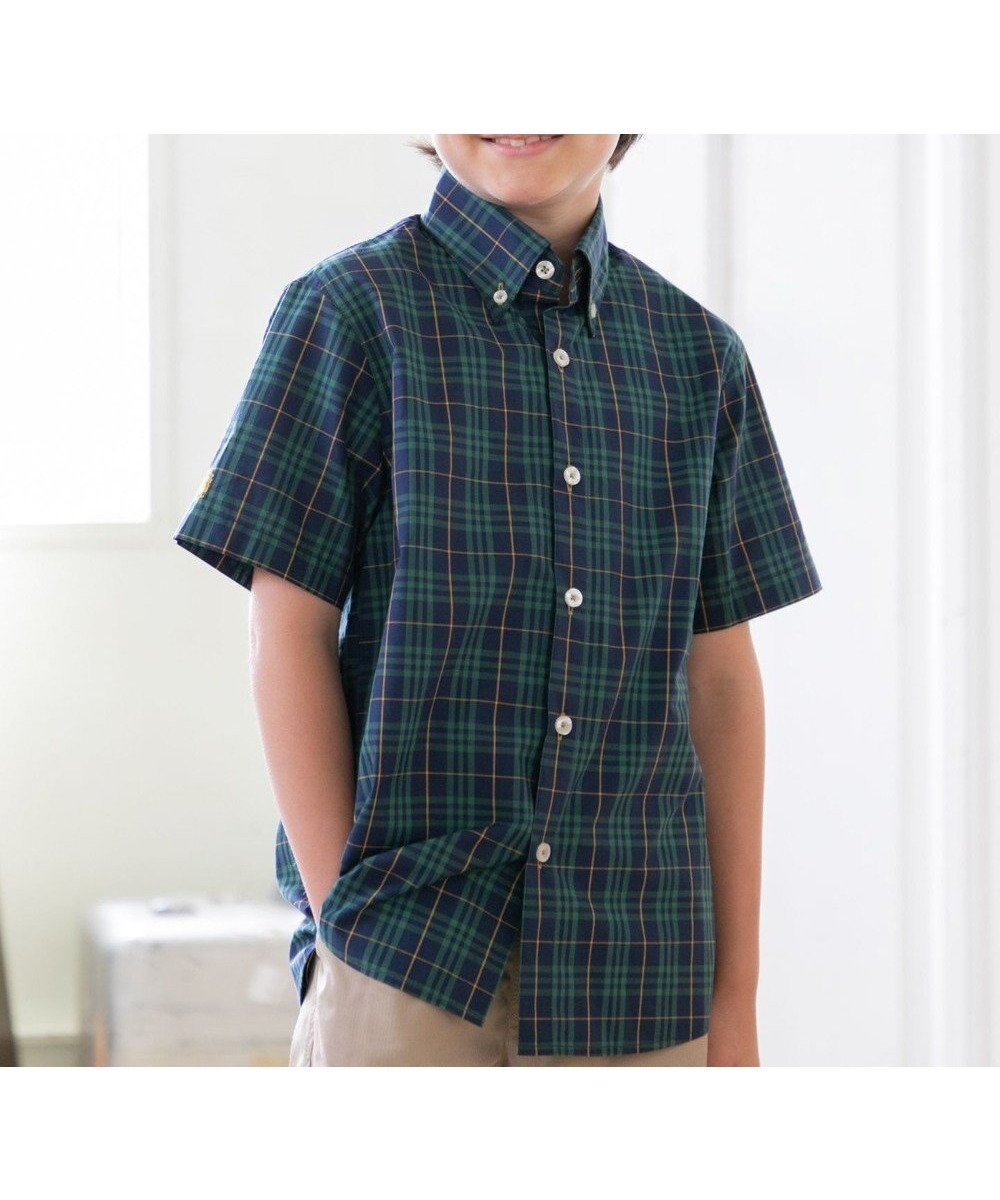 【ジェイ プレス/J.PRESS / KIDS】の【110-130cm】マドラスチェックシャツ 人気、トレンドファッション・服の通販 founy(ファニー) 　ファッション　Fashion　キッズファッション　KIDS　トップス・カットソー　Tops/Tees/Kids　秋　Autumn/Fall　スマホ　Smartphone　セットアップ　Set Up　チェック　Check　半袖　Short Sleeve　羽織　Haori　ロング　Long　ワンポイント　One Point　A/W・秋冬　Aw・Autumn/Winter・Fw・Fall-Winter　2024年　2024　2024-2025秋冬・A/W　Aw/Autumn/Winter/Fw/Fall/2024-2025　 other-1|ID: prp329100004020624 ipo3291000000026663565