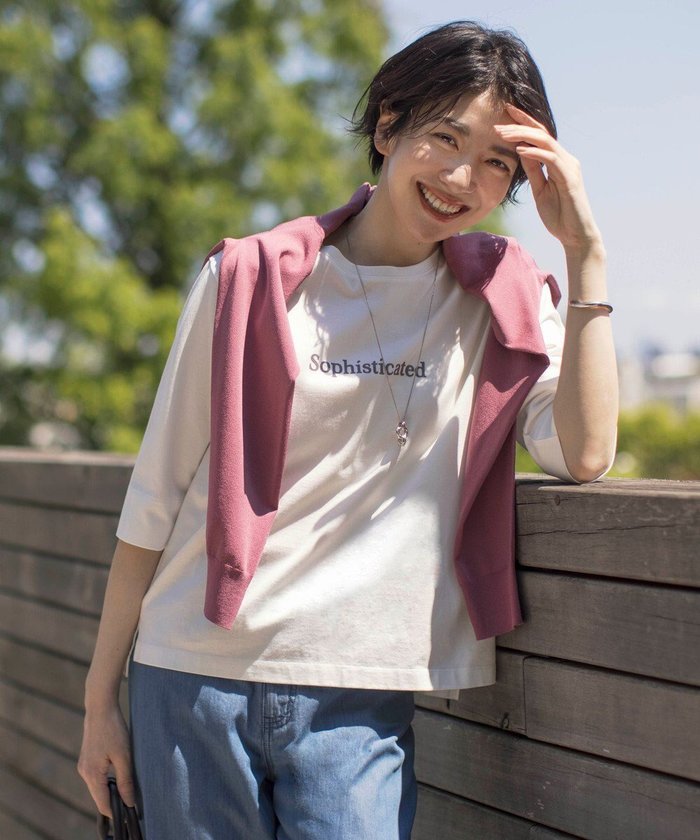 【ジェイ プレス/J.PRESS】のロゴTシャツ インテリア・キッズ・メンズ・レディースファッション・服の通販 founy(ファニー) https://founy.com/ ファッション Fashion レディースファッション WOMEN トップス・カットソー Tops/Tshirt シャツ/ブラウス Shirts/Blouses ロング / Tシャツ T-Shirts カットソー Cut and Sewn 秋 Autumn/Fall カットソー Cut And Sew 今季 This Season シルケット Mercerization シンプル Simple ジャージ Jersey スリット Slit A/W・秋冬 Aw・Autumn/Winter・Fw・Fall-Winter |ID: prp329100004020670 ipo3291000000027505019