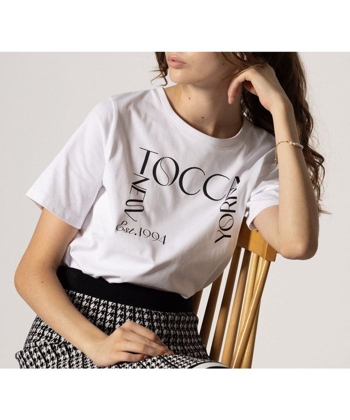 【トッカ/TOCCA】の【接触冷感・UV90%以上カット・洗える!】TNY LOGO Tシャツ インテリア・キッズ・メンズ・レディースファッション・服の通販 founy(ファニー) https://founy.com/ ファッション Fashion レディースファッション WOMEN トップス・カットソー Tops/Tshirt シャツ/ブラウス Shirts/Blouses ロング / Tシャツ T-Shirts カットソー Cut and Sewn S/S・春夏 Ss・Spring/Summer カットソー Cut And Sew 夏 Summer 春 Spring 洗える Washable |ID: prp329100004020731 ipo3291000000027728088