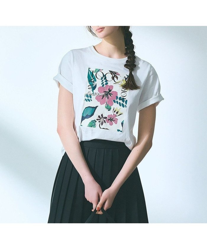 【トッカ/TOCCA】の【接触冷感・UV90%以上カット・洗える!】EXOTIC FLORAL Tシャツ インテリア・キッズ・メンズ・レディースファッション・服の通販 founy(ファニー) https://founy.com/ ファッション Fashion レディースファッション WOMEN トップス・カットソー Tops/Tshirt シャツ/ブラウス Shirts/Blouses ロング / Tシャツ T-Shirts カットソー Cut and Sewn S/S・春夏 Ss・Spring/Summer カットソー Cut And Sew 再入荷 Restock/Back In Stock/Re Arrival 夏 Summer 春 Spring 洗える Washable |ID: prp329100004020734 ipo3291000000026664191