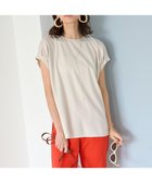 【アンフィーロ 自由区/UNFILO】の【接触冷感/シワになりにくい】BEAUTY FORM タックスリーブTシャツ グレージュ|ID: prp329100004022625 ipo3291000000027253689