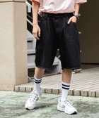 【ウィゴー/WEGO / MEN】の【ウエストゴム/手洗い可】デニムバギーショーツ ブラック|ID: prp329100004022717 ipo3291000000027425867