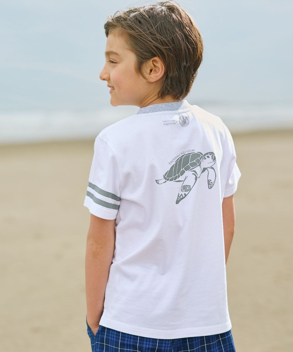 【ジェイ プレス/J.PRESS / KIDS】の【110-130cm】バックプリントTシャツ 人気、トレンドファッション・服の通販 founy(ファニー) 　ファッション　Fashion　キッズファッション　KIDS　トップス・カットソー　Tops/Tees/Kids　春　Spring　カットソー　Cut And Sew　コラボ　Collaboration　スマホ　Smartphone　プリント　Print　S/S・春夏　Ss・Spring/Summer　夏　Summer　 other-1|ID: prp329100004025171 ipo3291000000026715618