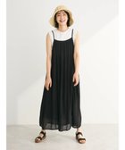 【グリーンパークス/Green Parks】の楊柳クレープボリュームキャミワンピース 人気、トレンドファッション・服の通販 founy(ファニー) ファッション Fashion レディースファッション WOMEN ワンピース Dress キャミワンピース No Sleeve Dresses S/S・春夏 Ss・Spring/Summer インナー Inner キャミワンピース Cami Dress ティアード Tiered フレア Flare ポケット Pocket リボン Ribbon 切替 Switching 夏 Summer 春 Spring thumbnail Black|ID: prp329100004025192 ipo3291000000026904127