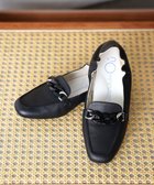 【ヌーベルローブオウ/nouvelleRobe Ou】の【本革・高反発・抗菌】Bit loafers スクエアトゥ ローファー ブラック|ID:prp329100004026220