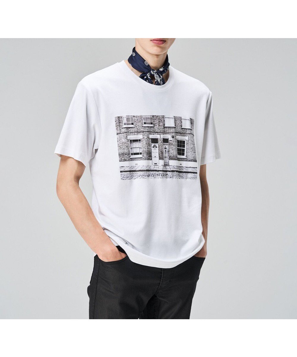 【ジョゼフ オム/JOSEPH HOMME / MEN】の【LEON 10月号掲載】フォトグラフィックロンドン / アートプリント半袖Tシャツ インテリア・キッズ・メンズ・レディースファッション・服の通販 founy(ファニー) 　ファッション　Fashion　メンズファッション　MEN　トップス・カットソー　Tops/Tshirt/Men　シャツ　Shirts　インナー　Inner　カットソー　Cut And Sew　10月号　October Issue　雑誌　Magazine　プリント　Print　半袖　Short Sleeve　モノトーン　Monotone　A/W・秋冬　Aw・Autumn/Winter・Fw・Fall-Winter　S/S・春夏　Ss・Spring/Summer　夏　Summer　旅行　Travel　ホワイト系3|ID: prp329100004029519 ipo3291000000027727484