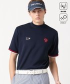 【23区 ゴルフ/23区GOLF / MEN】の【MEN】【吸水速乾・UVケア】袖ライン モックネックシャツ ネイビー系|ID: prp329100004029549 ipo3291000000027383399