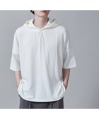 【ウィゴー/WEGO / MEN】のジオメトリックブロックフードT(S) ホワイト|ID: prp329100004031778 ipo3291000000029397624