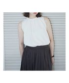 【イェッカ ヴェッカ/YECCA VECCA】のギャザーネックノースリーブブラウス Off White|ID: prp329100004032469 ipo3291000000026799013