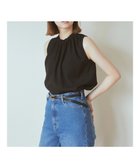 【イェッカ ヴェッカ/YECCA VECCA】のギャザーネックノースリーブブラウス 人気、トレンドファッション・服の通販 founy(ファニー) ファッション Fashion レディースファッション WOMEN トップス・カットソー Tops/Tshirt キャミソール / ノースリーブ No Sleeves シャツ/ブラウス Shirts/Blouses ロング / Tシャツ T-Shirts カットソー Cut and Sewn S/S・春夏 Ss・Spring/Summer カットソー Cut And Sew ギャザー Gather コンパクト Compact ブラウジング Browsing ボトム Bottom ビジネス 仕事 通勤 Business 夏 Summer 春 Spring thumbnail Black|ID: prp329100004032469 ipo3291000000026799014