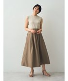 【イェッカ ヴェッカ/YECCA VECCA】の釦デザインドッキングワンピース Beige|ID:prp329100004033581