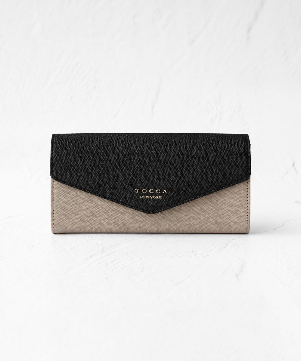 【トッカ/TOCCA】のLETTERA LONG WALLET 長財布 インテリア・キッズ・メンズ・レディースファッション・服の通販 founy(ファニー) 　ファッション　Fashion　レディースファッション　WOMEN　財布　Wallets　2024年　2024　2024-2025秋冬・A/W　Aw/Autumn/Winter/Fw/Fall/2024-2025　A/W・秋冬　Aw・Autumn/Winter・Fw・Fall-Winter　冬　Winter　おすすめ　Recommend　シンプル　Simple　フォルム　Form　フラップ　Flap　ブロック　Block　ポケット　Pocket　メタル　Metal　モダン　Modern　モチーフ　Motif　リュクス　Luxe　財布　Wallet　ブラック系|ID: prp329100004033614 ipo3291000000026814943