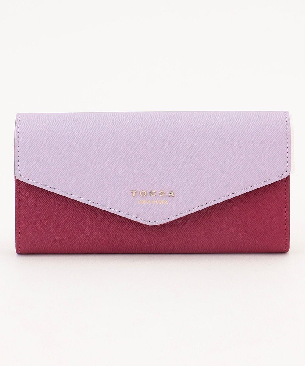 【トッカ/TOCCA】のLETTERA LONG WALLET 長財布 インテリア・キッズ・メンズ・レディースファッション・服の通販 founy(ファニー) 　ファッション　Fashion　レディースファッション　WOMEN　財布　Wallets　2024年　2024　2024-2025秋冬・A/W　Aw/Autumn/Winter/Fw/Fall/2024-2025　A/W・秋冬　Aw・Autumn/Winter・Fw・Fall-Winter　冬　Winter　おすすめ　Recommend　シンプル　Simple　フォルム　Form　フラップ　Flap　ブロック　Block　ポケット　Pocket　メタル　Metal　モダン　Modern　モチーフ　Motif　リュクス　Luxe　財布　Wallet　ラベンダー系|ID: prp329100004033614 ipo3291000000026814948