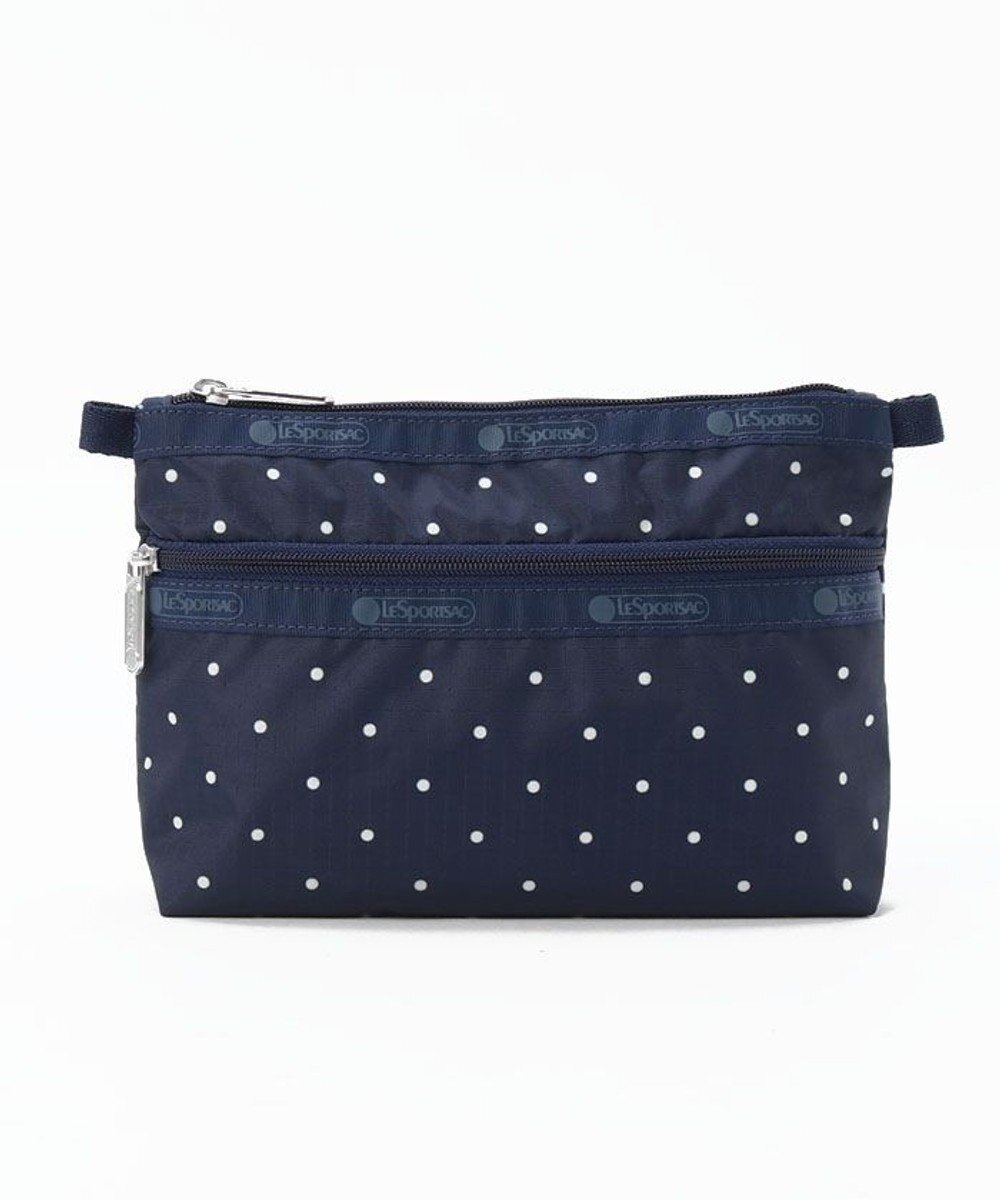 【レスポートサック/LeSportsac】のCOSMETIC CLUTCH/ネイビープティドット 人気、トレンドファッション・服の通販 founy(ファニー) 　ファッション　Fashion　レディースファッション　WOMEN　バッグ　Bag　財布　Wallets　ポーチ　Pouches　おすすめ　Recommend　シンプル　Simple　ジップ　Zip　ドット　Dot　ポケット　Pocket　ポーチ　Pouch　旅行　Travel　財布　Wallet　 other-1|ID: prp329100004033636 ipo3291000000026815012