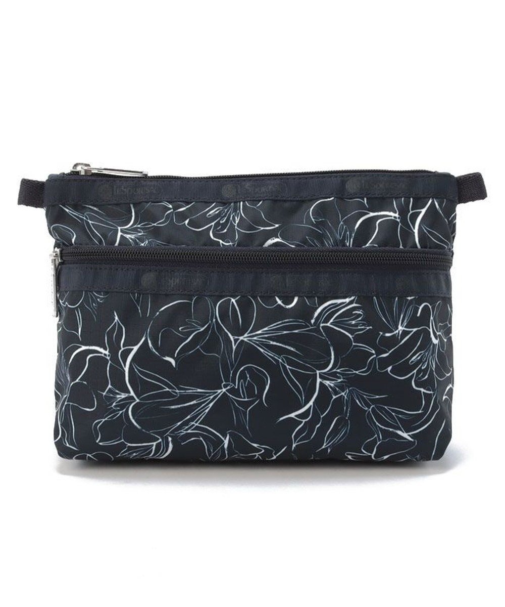 【レスポートサック/LeSportsac】のCOSMETIC CLUTCH/スケッチフローラルネイビー 人気、トレンドファッション・服の通販 founy(ファニー) 　ファッション　Fashion　レディースファッション　WOMEN　バッグ　Bag　財布　Wallets　ポーチ　Pouches　おすすめ　Recommend　シンプル　Simple　ジップ　Zip　フラワー　Flower　プリント　Print　ポケット　Pocket　ポーチ　Pouch　エレガント 上品　Elegant　旅行　Travel　財布　Wallet　 other-1|ID: prp329100004033638 ipo3291000000026815017