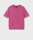 【ポール スミス/Paul Smith】の【洗える】 ベーシック 半袖 カーディガン ピンク|ID: prp329100004035785 ipo3291000000026852260