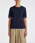 【ポール スミス/Paul Smith】の【洗える】 ベーシック 半袖 カーディガン ネイビー|ID: prp329100004035785 ipo3291000000027433918