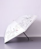 【アウロラ/AURORA】のBLAO (ブラオ) イラスト柄 晴雨兼用傘 (折り畳み・ミニ) ホワイト|ID: prp329100004035912 ipo3291000000026853315