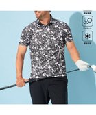 【23区 ゴルフ/23区GOLF / MEN】の【MEN】【接触冷感・UVケア・吸水速乾】ブーゲンビリア柄 ポロシャツ ブラック系5|ID: prp329100004037958 ipo3291000000027260408