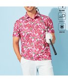 【23区 ゴルフ/23区GOLF / MEN】の【MEN】【接触冷感・UVケア・吸水速乾】ブーゲンビリア柄 ポロシャツ ピンク系5|ID: prp329100004037958 ipo3291000000027260410