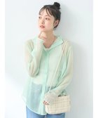 【アースミュージックアンドエコロジー/earth music&ecology】のシアーハイネックシャツ 人気、トレンドファッション・服の通販 founy(ファニー) ファッション Fashion レディースファッション WOMEN トップス・カットソー Tops/Tshirt シャツ/ブラウス Shirts/Blouses S/S・春夏 Ss・Spring/Summer シアー Sheer ハイネック High Neck ポケット Pocket リラックス Relax 夏 Summer 春 Spring thumbnail Light Green|ID: prp329100004039144 ipo3291000000026929478