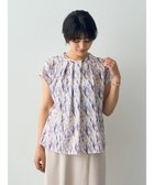 【イェッカ ヴェッカ/YECCA VECCA】の水彩画風プリントブラウス Purple|ID: prp329100004039149 ipo3291000000028633778