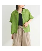 【グリーンパークス/Green Parks】のシアーストライプショート丈シャツ 人気、トレンドファッション・服の通販 founy(ファニー) ファッション Fashion レディースファッション WOMEN トップス・カットソー Tops/Tshirt シャツ/ブラウス Shirts/Blouses A/W・秋冬 Aw・Autumn/Winter・Fw・Fall-Winter ポケット Pocket リラックス Relax thumbnail Green|ID: prp329100004039210 ipo3291000000026952328