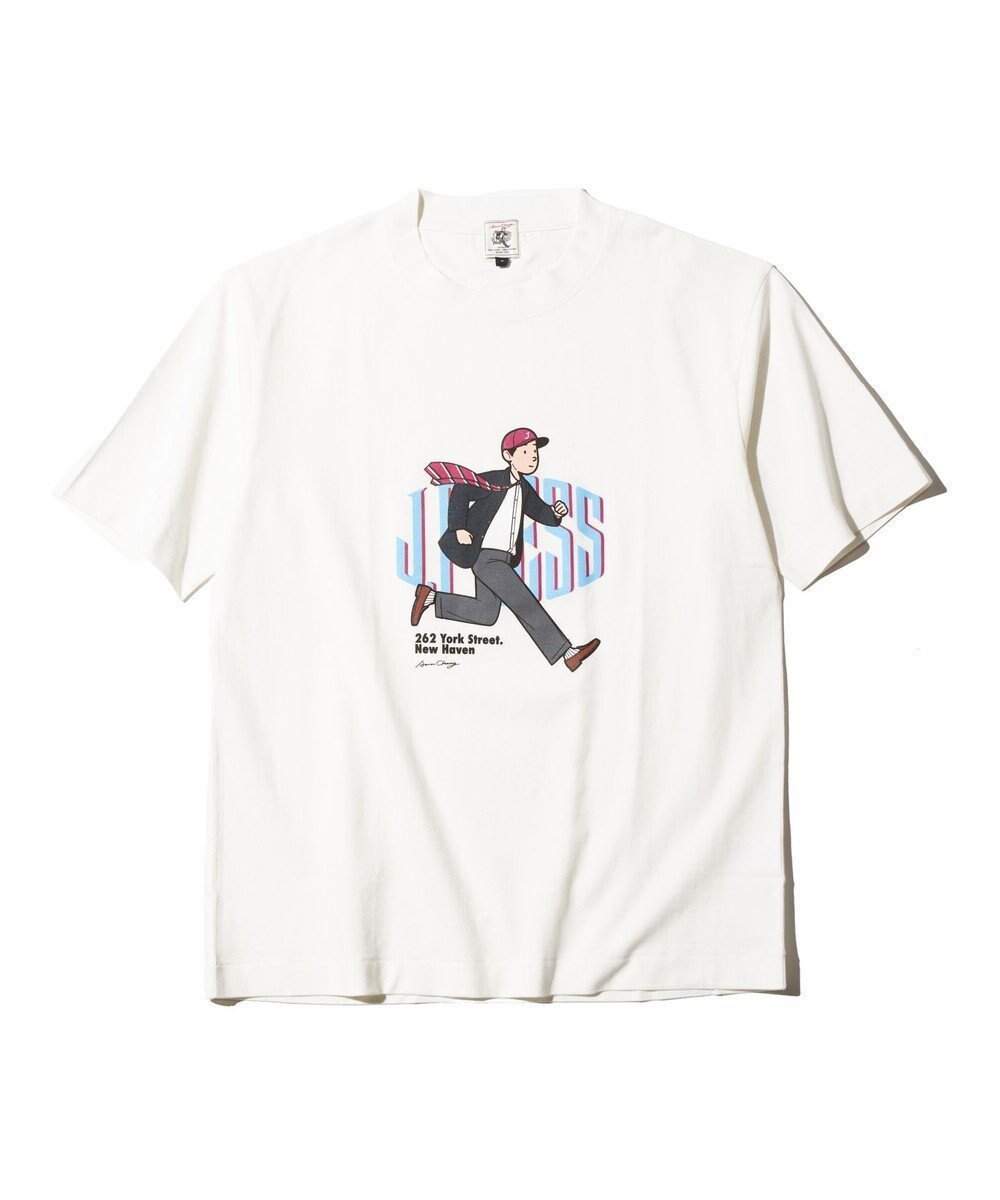 【ジェイ プレス/J.PRESS / MEN】の【AaronChang】【UNISEX】クルーネックTシャツ 人気、トレンドファッション・服の通販 founy(ファニー) 　ファッション　Fashion　レディースファッション　WOMEN　トップス・カットソー　Tops/Tshirt　シャツ/ブラウス　Shirts/Blouses　ロング / Tシャツ　T-Shirts　カットソー　Cut and Sewn　アイビー　Ivy　アメリカン　American　イラスト　Illustration　春　Spring　カットソー　Cut And Sew　コラボ　Collaboration　コレクション　Collection　ジャージ　Jersey　スーピマ　Supima　雑誌　Magazine　プリント　Print　ユニセックス　Unisex　S/S・春夏　Ss・Spring/Summer　夏　Summer　 other-1|ID: prp329100004041997 ipo3291000000026993304