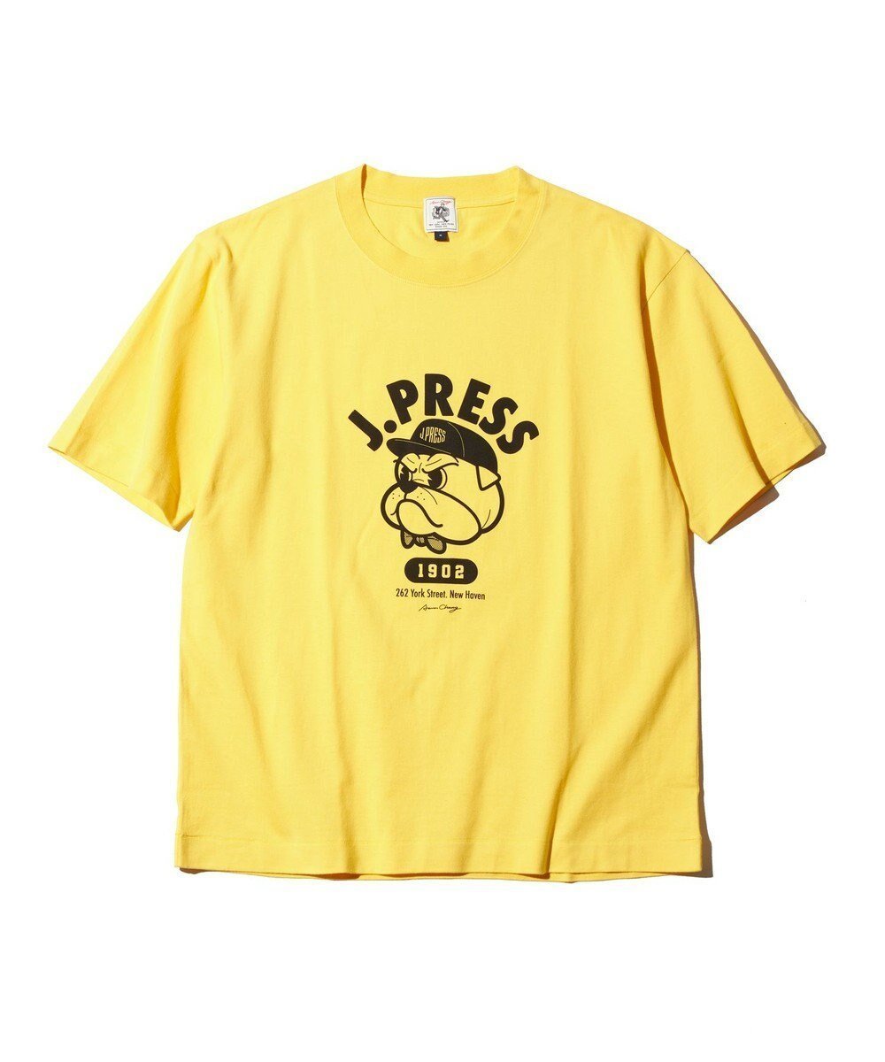 【ジェイ プレス/J.PRESS / MEN】の【AaronChang】【UNISEX】クルーネックTシャツ インテリア・キッズ・メンズ・レディースファッション・服の通販 founy(ファニー) 　ファッション　Fashion　レディースファッション　WOMEN　トップス・カットソー　Tops/Tshirt　シャツ/ブラウス　Shirts/Blouses　ロング / Tシャツ　T-Shirts　カットソー　Cut and Sewn　アイビー　Ivy　アメリカン　American　イラスト　Illustration　春　Spring　カットソー　Cut And Sew　コラボ　Collaboration　コレクション　Collection　ジャージ　Jersey　スーピマ　Supima　雑誌　Magazine　プリント　Print　ユニセックス　Unisex　S/S・春夏　Ss・Spring/Summer　夏　Summer　イエロー系|ID: prp329100004041997 ipo3291000000026993313