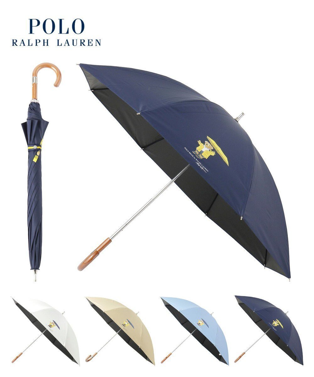 【ムーンバット/MOONBAT】の【軽量】POLO RALPH LAUREN 晴雨兼用日傘 長傘 レインベア/一級遮光 遮熱 UV インテリア・キッズ・メンズ・レディースファッション・服の通販 founy(ファニー) 　ファッション　Fashion　レディースファッション　WOMEN　傘 / レイングッズ　Umbrellas/Rainwear　アイビー　Ivy　ニューヨーク　New York　傘　Umbrella　日傘　Parasol　軽量　Lightweight　ディープブルー|ID: prp329100004042084 ipo3291000000029361159