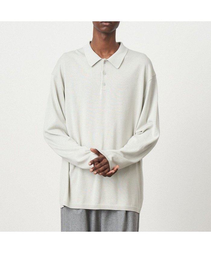 【エイトン/ATON】のCOTTON SILK CASHMERE ポロセーター - UNISEX インテリア・キッズ・メンズ・レディースファッション・服の通販 founy(ファニー) https://founy.com/ ファッション Fashion レディースファッション WOMEN トップス・カットソー Tops/Tshirt ニット Knit Tops A/W・秋冬 Aw・Autumn/Winter・Fw・Fall-Winter ユニセックス Unisex カシミヤ Cashmere カットソー Cut And Sew シルク Silk セーター Sweater リラックス Relax |ID: prp329100004042154 ipo3291000000026994408