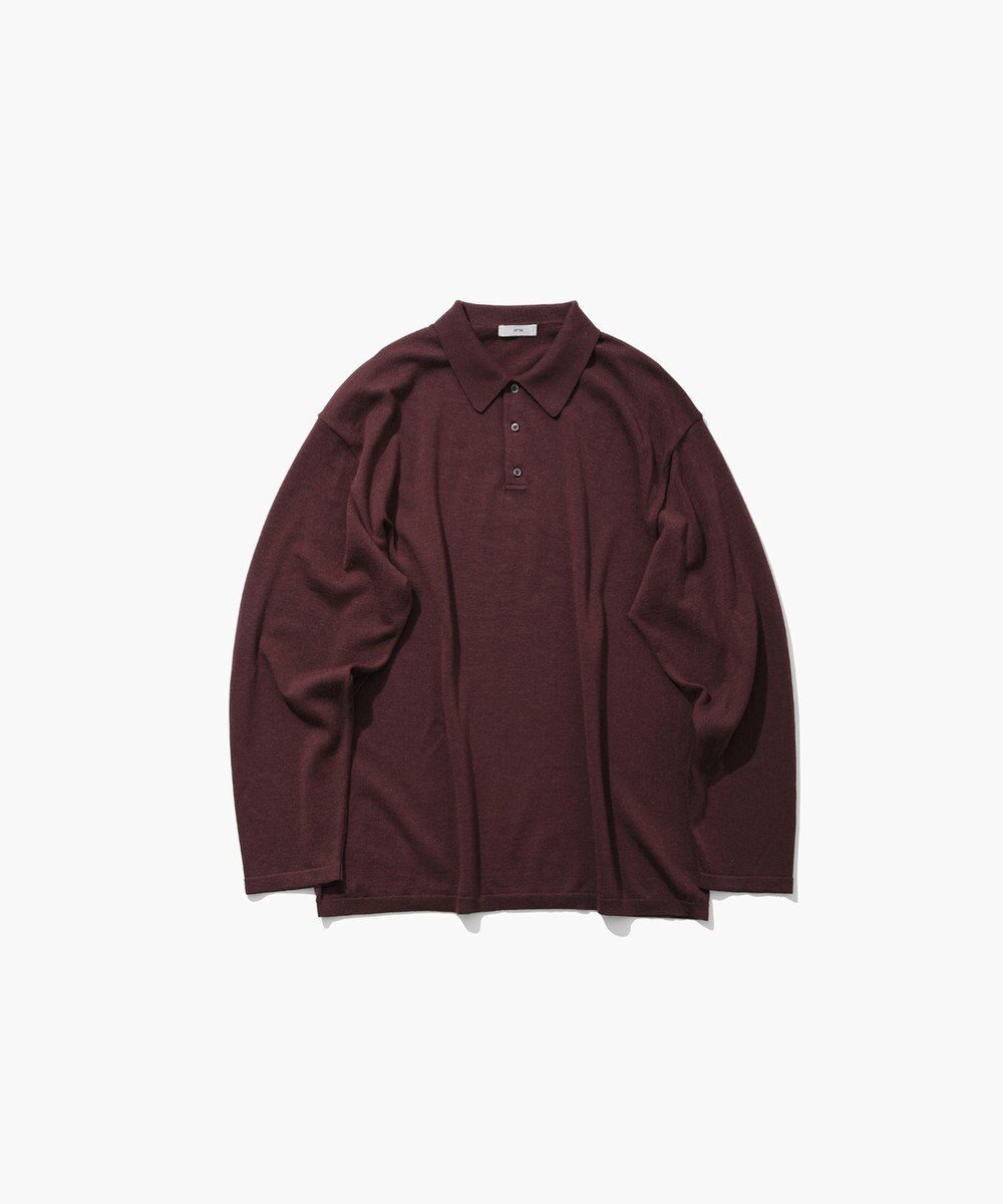 【エイトン/ATON】のCOTTON SILK CASHMERE ポロセーター - UNISEX インテリア・キッズ・メンズ・レディースファッション・服の通販 founy(ファニー) 　ファッション　Fashion　レディースファッション　WOMEN　トップス・カットソー　Tops/Tshirt　ニット　Knit Tops　ユニセックス　Unisex　カシミヤ　Cashmere　カットソー　Cut And Sew　シルク　Silk　セーター　Sweater　リラックス　Relax　A/W・秋冬　Aw・Autumn/Winter・Fw・Fall-Winter　BURGUNDY|ID: prp329100004042154 ipo3291000000026994412