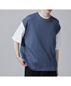 【ウィゴー/WEGO / MEN】のフェイクレイヤードベストT(S) ネイビー|ID: prp329100004043260 ipo3291000000029253516