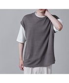 【ウィゴー/WEGO / MEN】のフェイクレイヤードベストT(S) ダークグレー|ID: prp329100004043260 ipo3291000000029253517