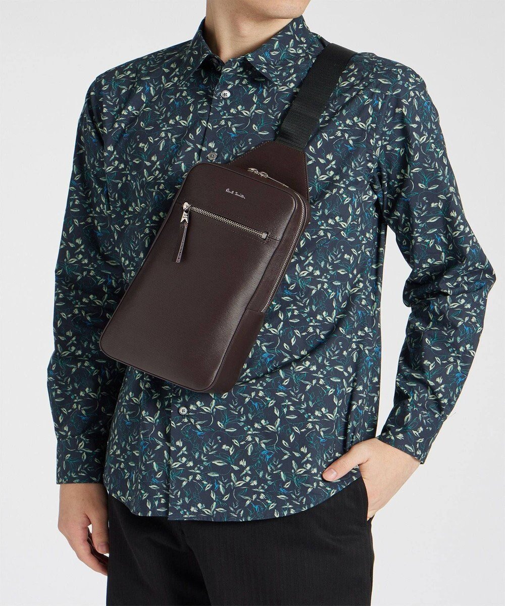 【ポールスミス/Paul Smith / MEN】のストローグレインレザー ボディバッグ 人気、トレンドファッション・服の通販 founy(ファニー) 　ファッション　Fashion　メンズファッション　MEN　バッグ　Bag/Men　セットアップ　Set Up　フロント　Front　ポケット　Pocket　メンズ　Mens　 other-1|ID: prp329100004045019 ipo3291000000027054064