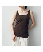 【イェッカ ヴェッカ/YECCA VECCA】のスクエアリブタンクトップ Brown|ID: prp329100004045715 ipo3291000000027433880