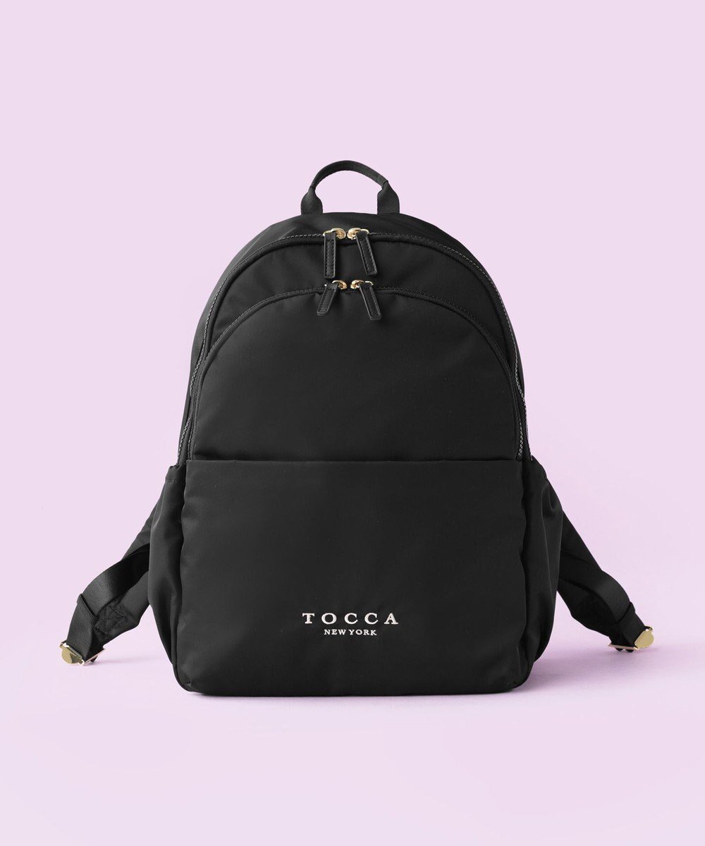 【トッカ/TOCCA】の【WEB&一部店舗限定】【A4サイズ対応・撥水・環境に優しい素材】COLLINA BACKPACK 13ポケット バッグパック インテリア・キッズ・メンズ・レディースファッション・服の通販 founy(ファニー) 　ファッション　Fashion　レディースファッション　WOMEN　バッグ　Bag　アウトドア　Outdoor　クッション　Cushion　クラウン　Crown　軽量　Lightweight　シューズ　Shoes　ジップ　Zip　スポーツ　Sports　財布　Wallet　フロント　Front　ポケット　Pocket　メッシュ　Mesh　ラップ　Wrap　リュクス　Luxe　リュック　Ruck Sack　おすすめ　Recommend　旅行　Travel　ビジネス 仕事 通勤　Business　ブラック系|ID: prp329100004047505 ipo3291000000027114096